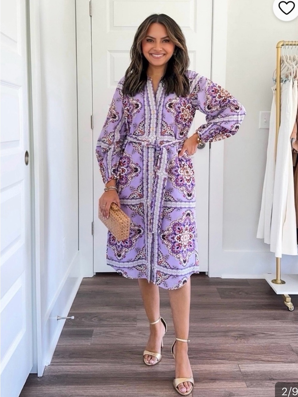 Ann Taylor Paisley Medallion Resort wear Mosaic Dress